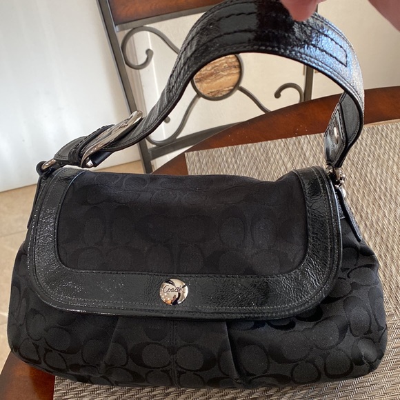 Coach Handbags - Coach black shoulder bag/satchel.  Perfect condition with many compartments.